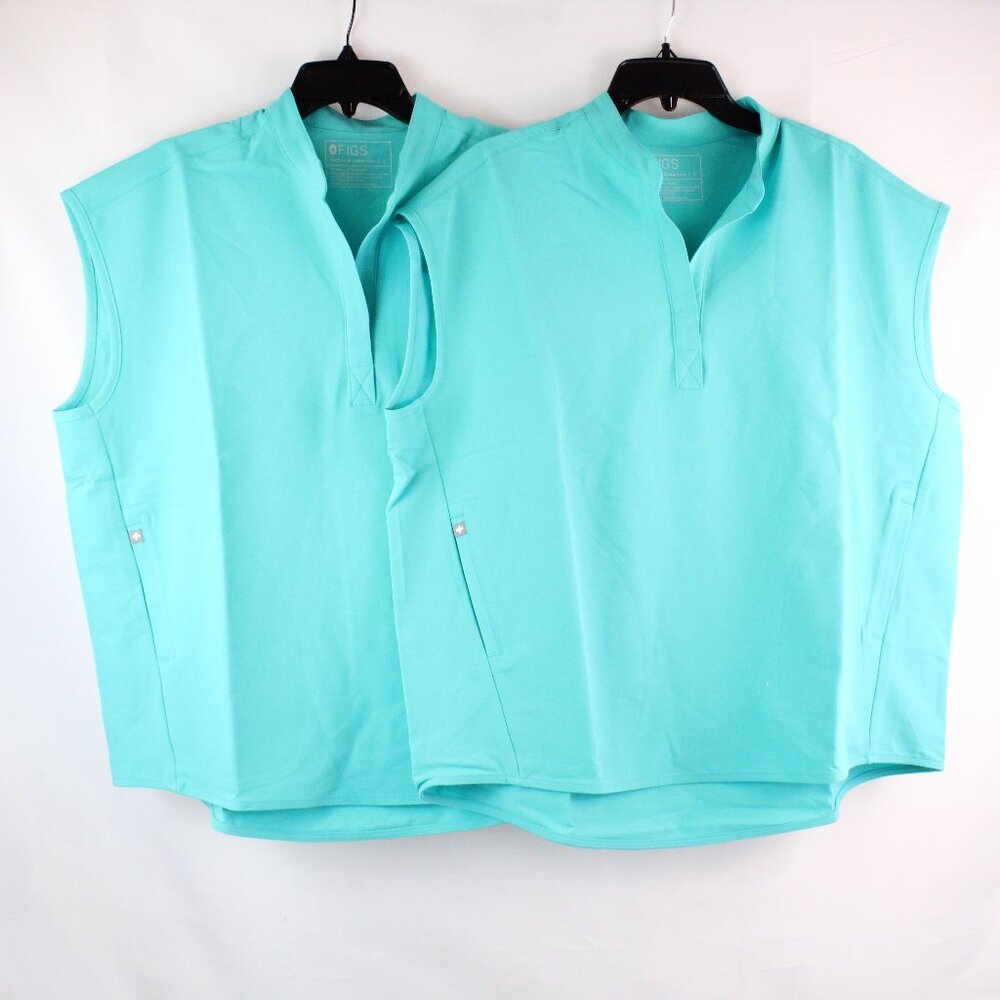 Figs Women's Short Sleeve Tees - Aqua